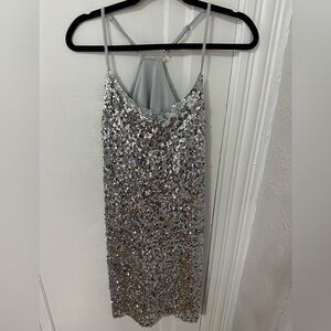 Sequin Spaghetti strap dress